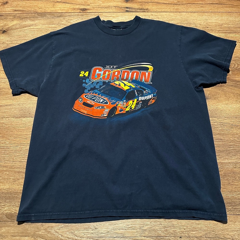 Vintage Winners Circle Jeff Gordon NASCAR Racing T-Shirt Mens XL 2005 Schedule - Picture 2 of 7